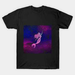 Cool Abstract Mermaid Pattern design T-Shirt